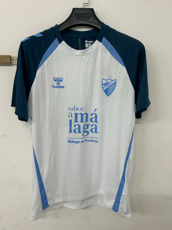 Camiseta de entrenamiento Malaga blanca  25/26 (solo tallas S-3XL)