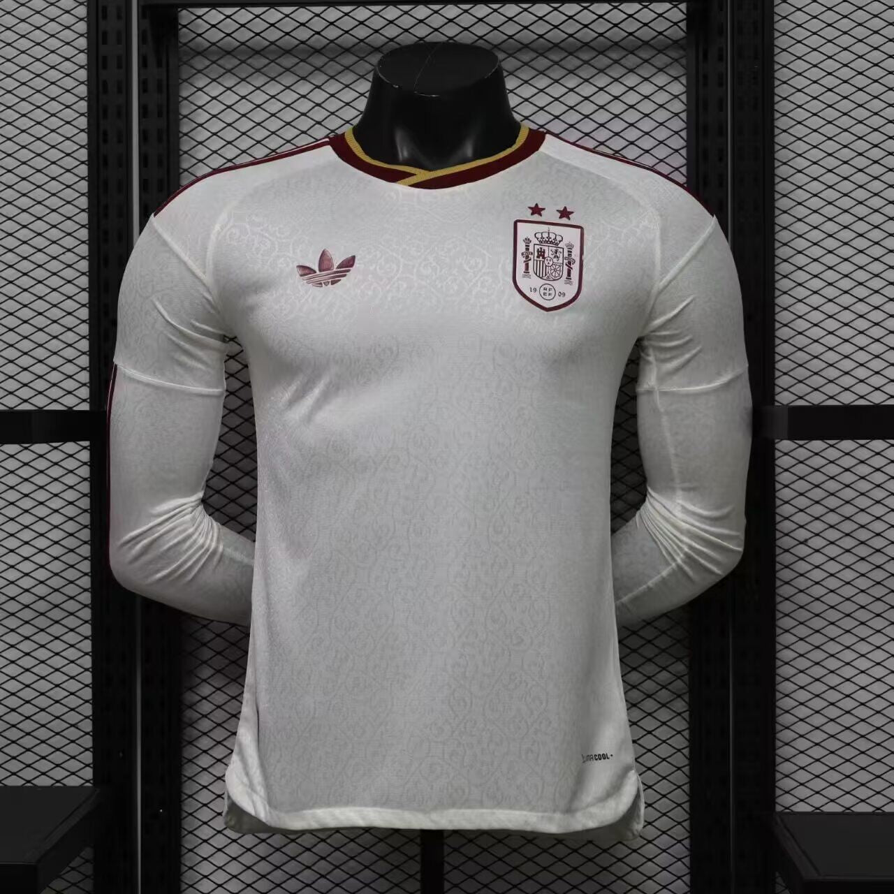 Camiseta manga larga dos estrellas España Visitante Mundial 2026 (tallas S - 2XL)