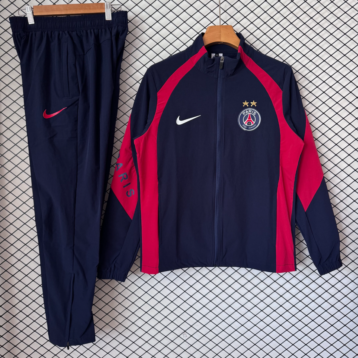 Chandal cortavientos PSG París 26/27 azul oscuro rojo (tallas S-XXL)