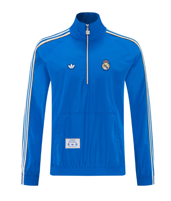 Chaqueta cortavientos Real Madrid azul (tallas S-XXL)