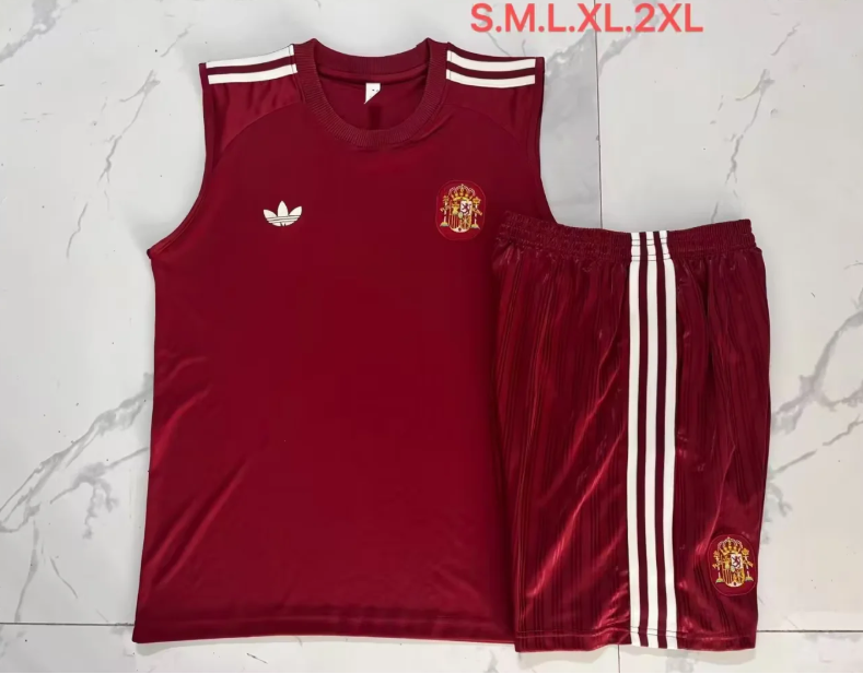 Conjunto sin mangas España 2026 rojo (tallas S-XXL)