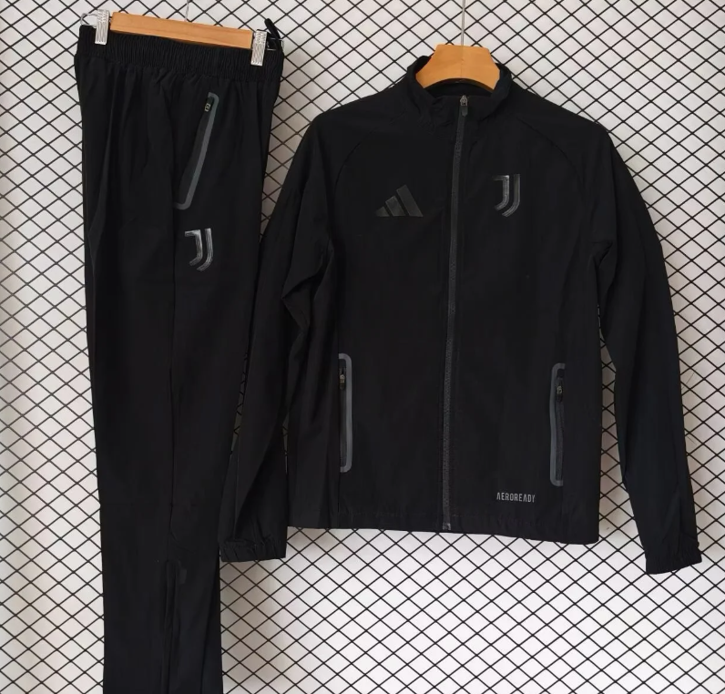 Chandal cortavientos Juventus negro 26/27 (tallas S-XXL)