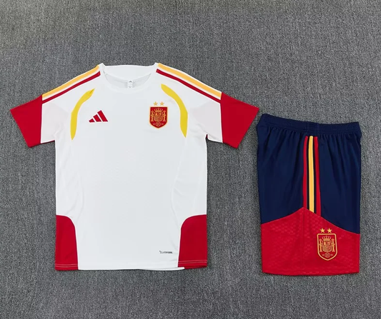 Conjunto España dos estrellas 2026 blanco (tallas adultos y niños)