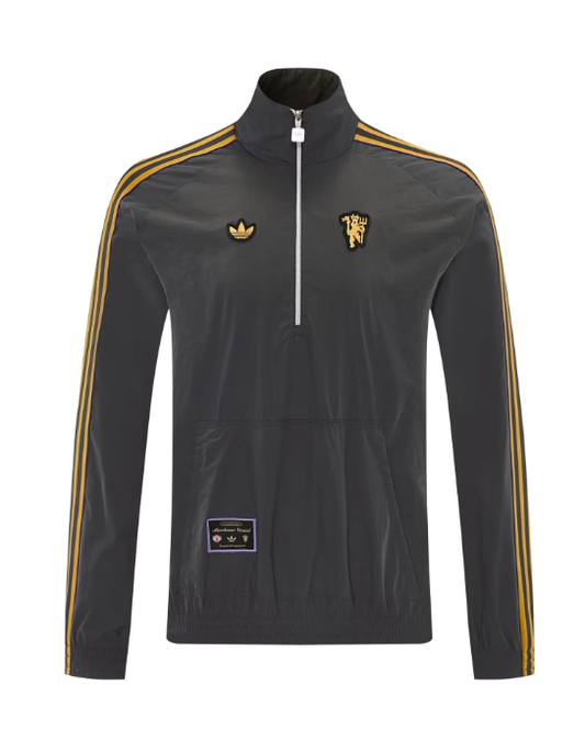Chaqueta cortavientos Manchester United gris oscuro (tallas S-XXL)
