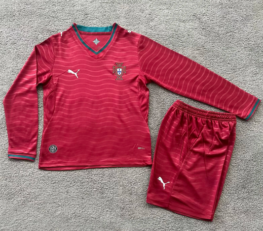 Equipacion manga larga Portugal Mundial 2026 Local (solo talla niño)