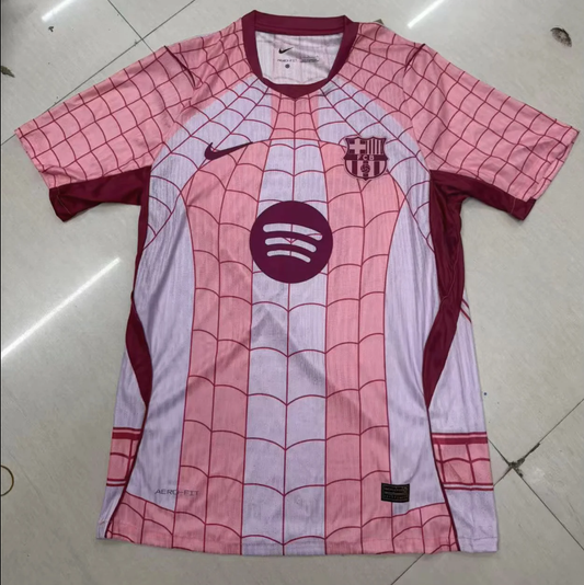 Camiseta Barcelona 26-27 versión araña rosa version jugador (tallas S-XXL)