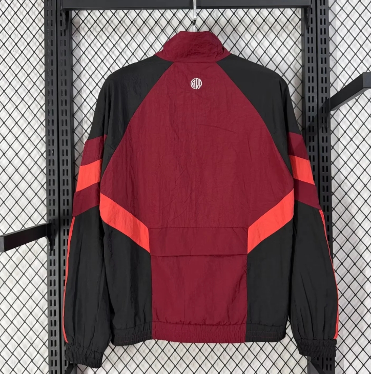 Chaqueta cortavientos River Plate roja con negra (solo tallas S-2XL)