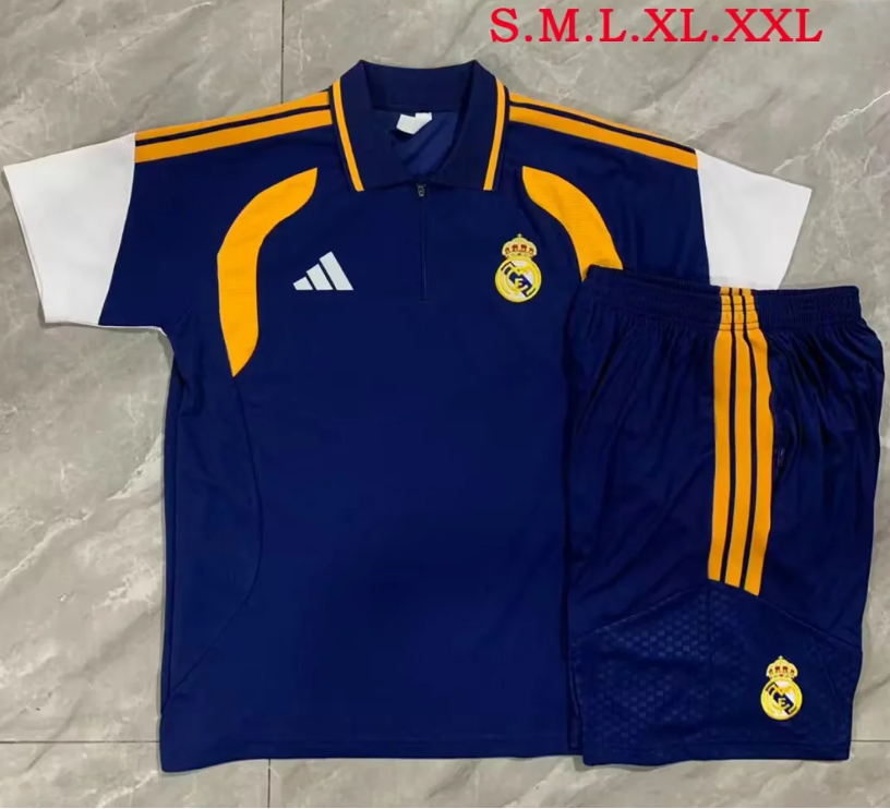 Conjunto Real Madrid 26/27 polo azul oscuro (tallas S-XXL)