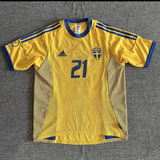 Camiseta Suecia 2002 Local (tallas S-2XL)