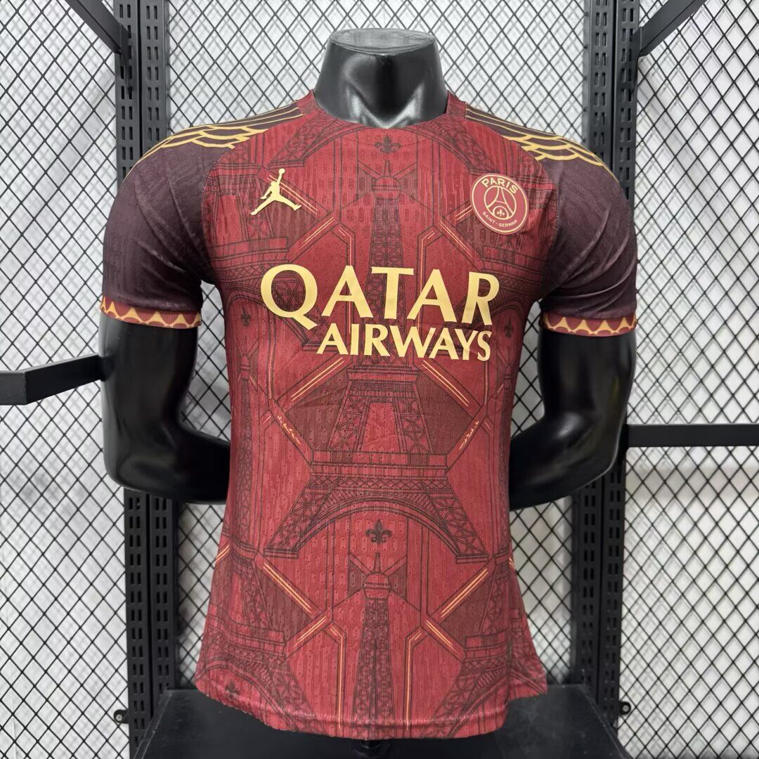 Camiseta Paris PSG 26/27 especial roja versión jugador (tallas S-XXL)