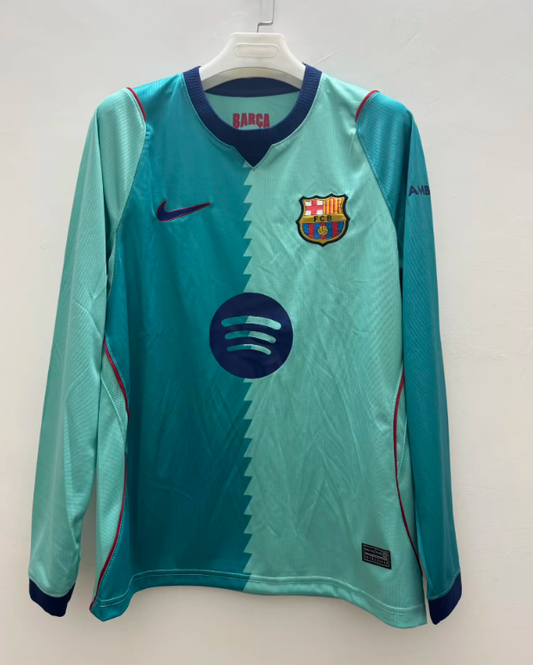 Camiseta manga larga tercera equipacion Barcelona 26/27 verde (S-4XL)