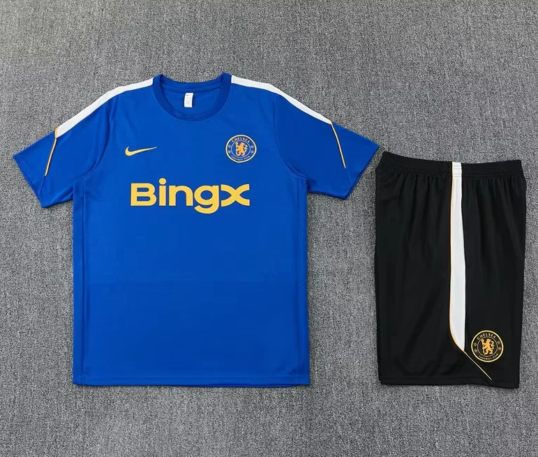 Conjunto de entrenamiento Chelsea 26/27 azul (tallas adultos y niños)