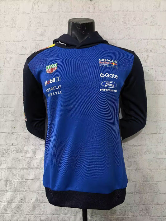 Sudadera con capucha Red Bull 26 azul y negra (solo tallas S-3XL)