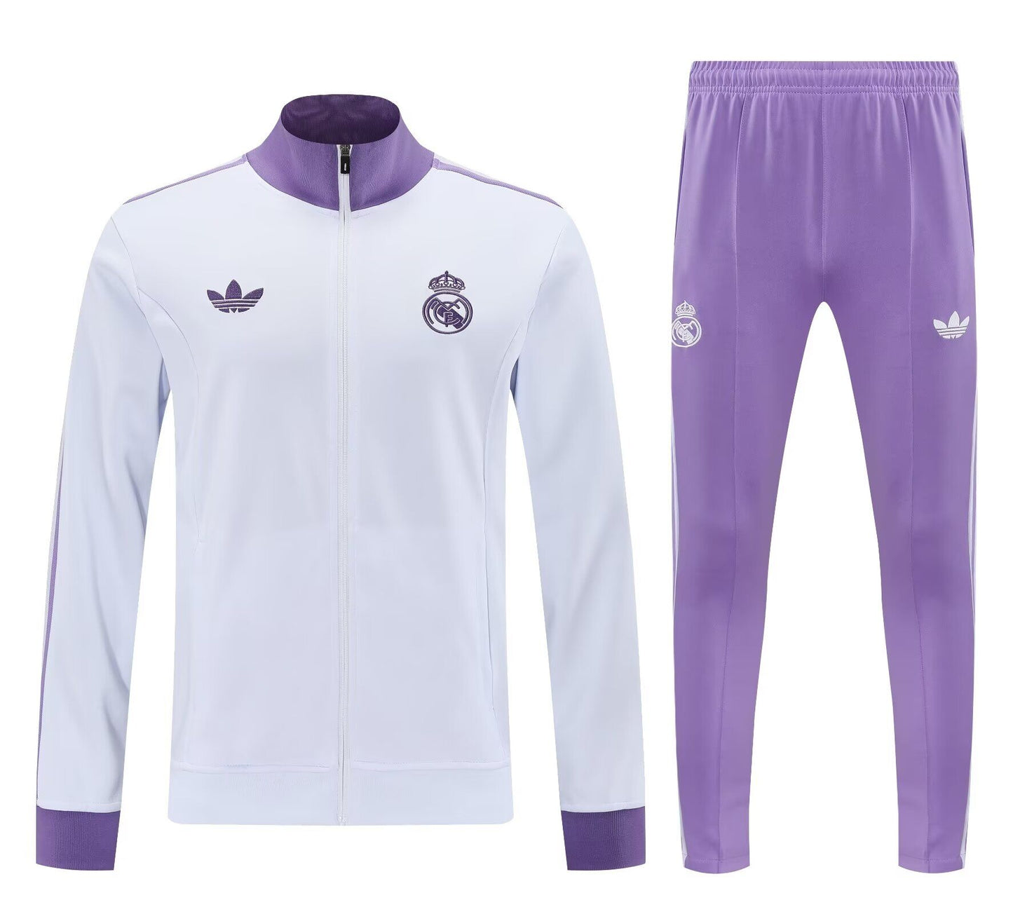 Chandal Real Madrid blanco/morado 24/25 (Tallas S-2XL)