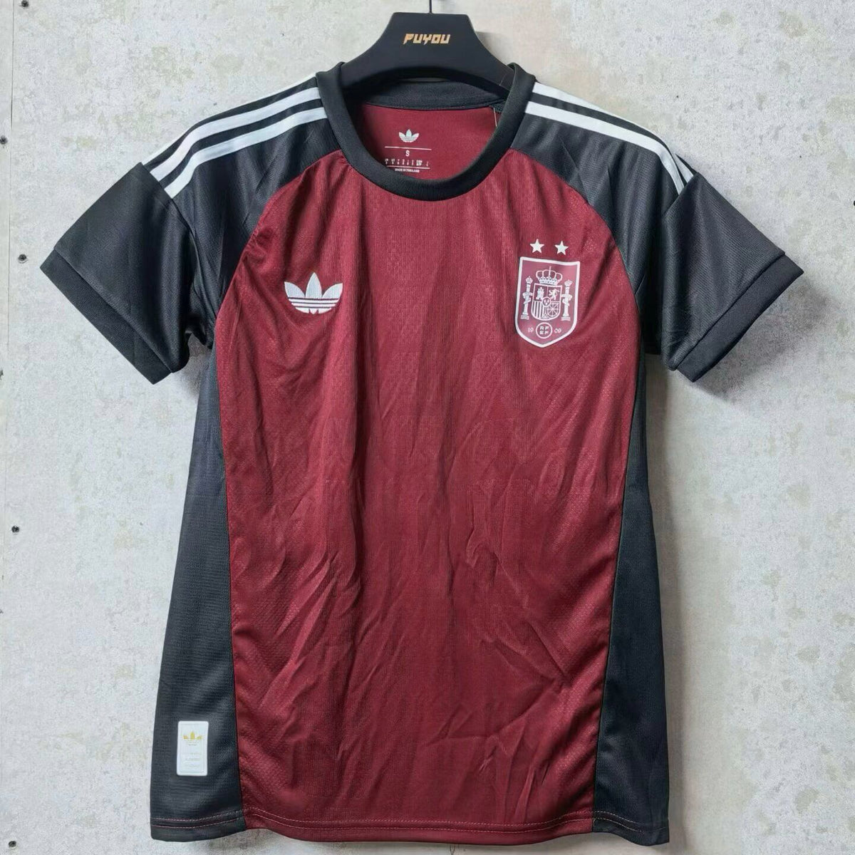 Camiseta España dos estrellas Mundial 2026 rojo portero (tallas S-4XL)