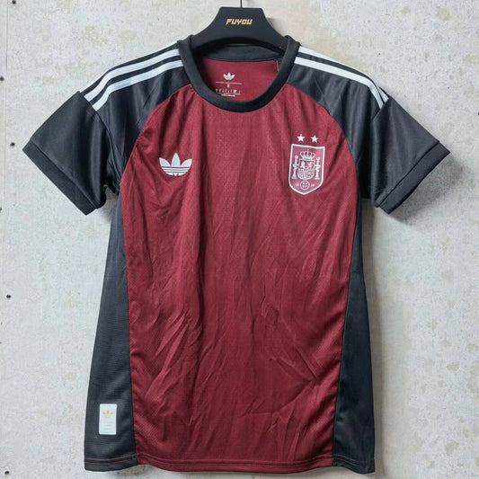 Camiseta España dos estrellas Mundial 2026 rojo portero (tallas S-4XL)