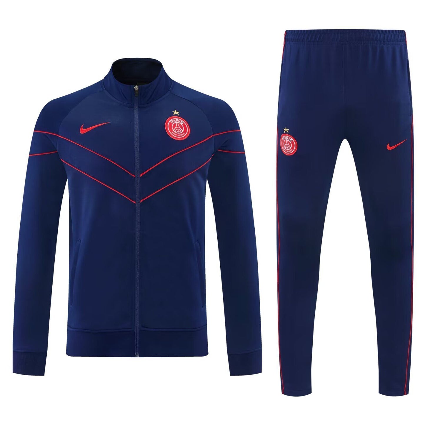 Chandal París PSG 26/27 azul oscuro con línea roja (tallas S-XXL)