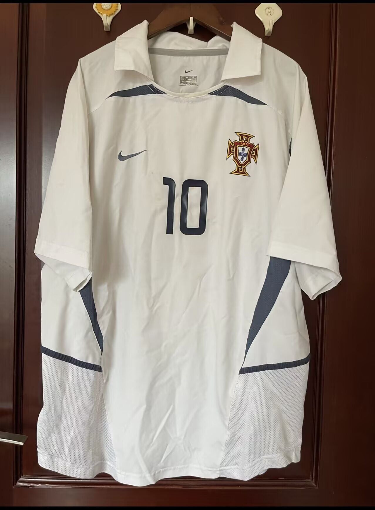 Camiseta Portugal 2002 blanco visitante (tallas S-XXL)