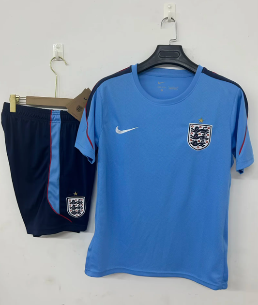 Conjunto de entrenamiento azul de Inglaterra Mundial 2026 (tallas S-3XL)