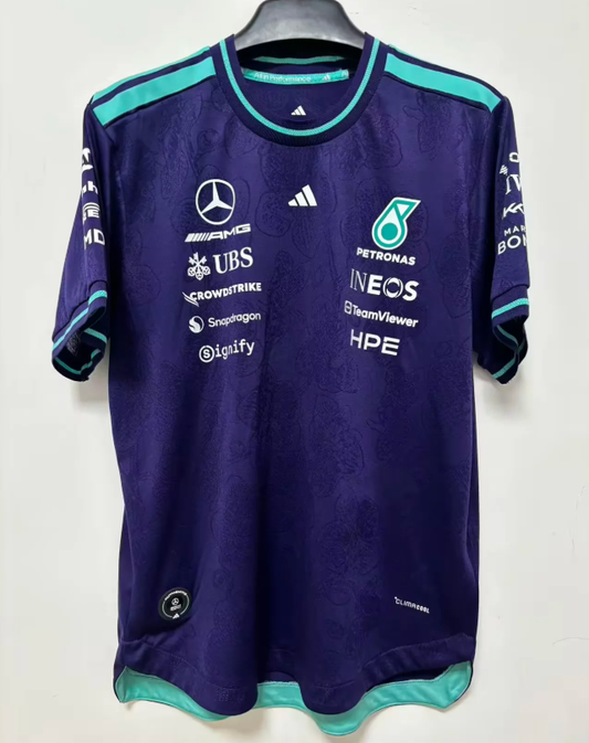 Camiseta Mercedes 2026 morada (tallas S- 4XL)