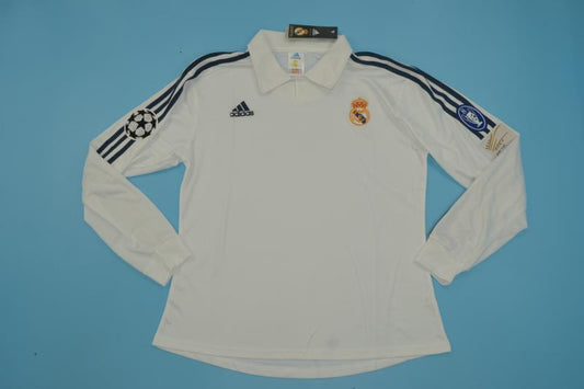 Camiseta de manga larga Real Madrid 2001/02 Final Champions (tallas S-XXL)