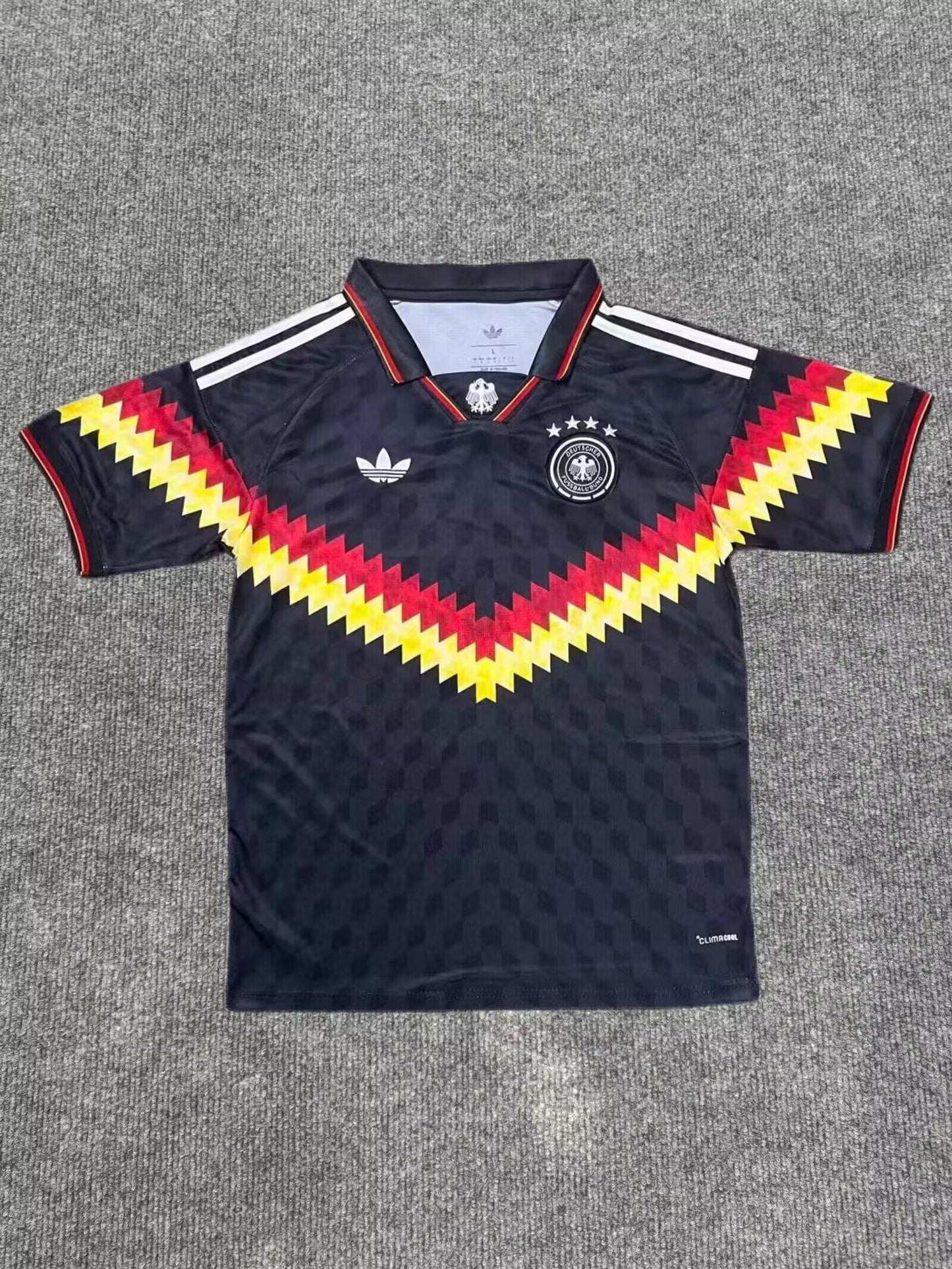 Polo Alemania años 90 polo negro (tallas S-4XL)