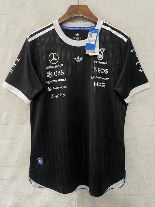 Camiseta Mercedes 2026 negra versión jugador (tallas S-5XL)