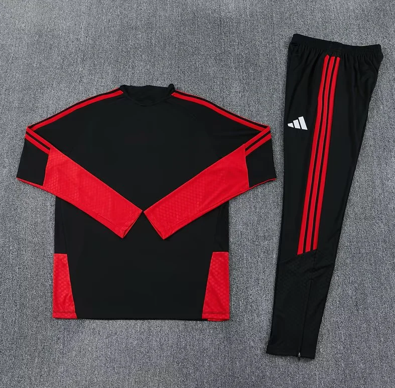 Chandal de entrenamiento Ajax 26-27 negro con rojo (tallas adultos y niños)
