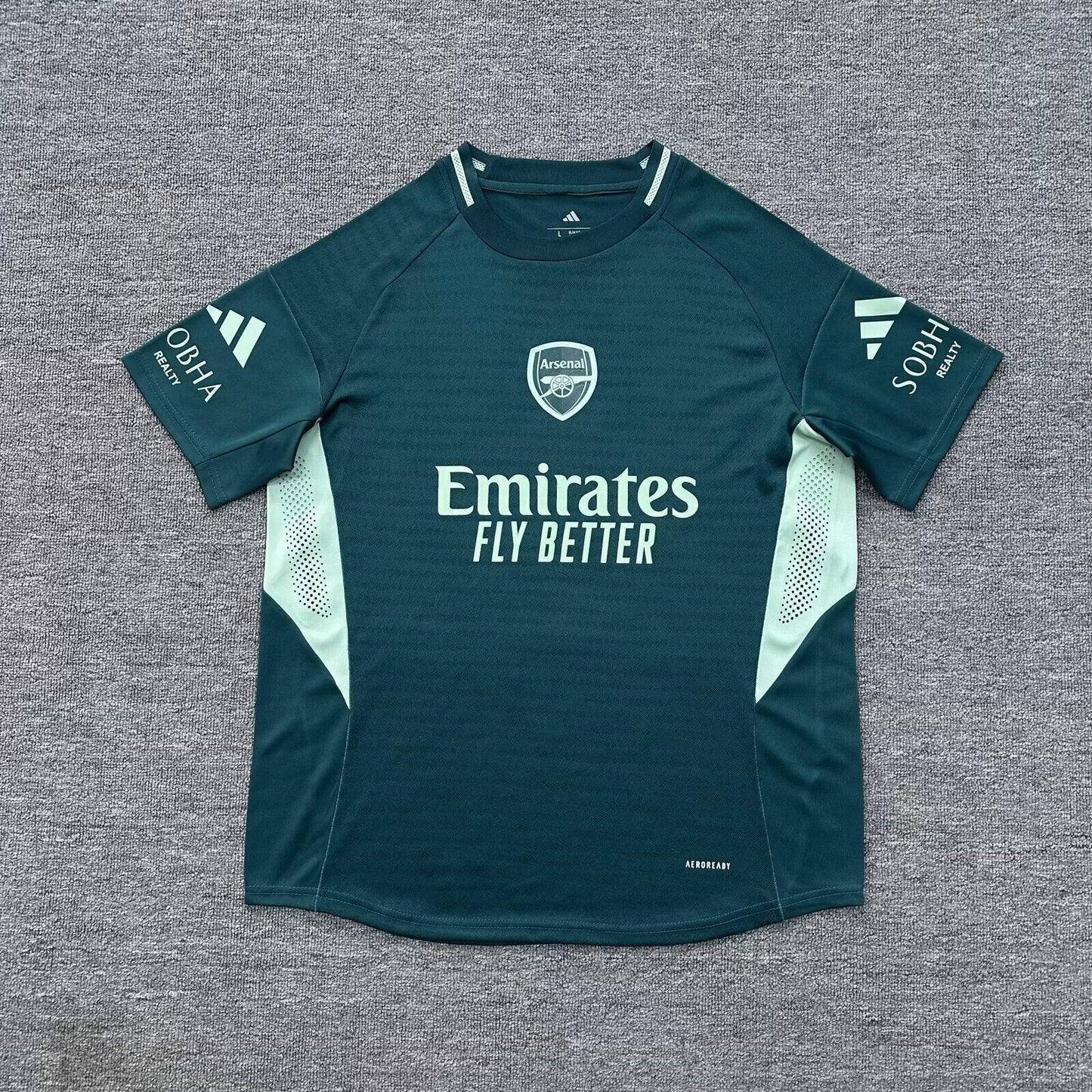 Camiseta de entrenamiento Arsenal 26 verde version jugador (tallas S-XXL)