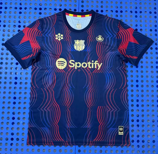 Camiseta Barcelona 26/27 azul oscuro rojo especial version jugador (tallas S-4XL)