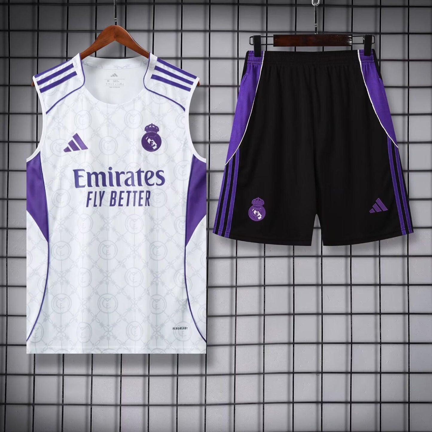 Conjunto sin mangas Real Madrid 25/26 (solo tallas S-2XL)