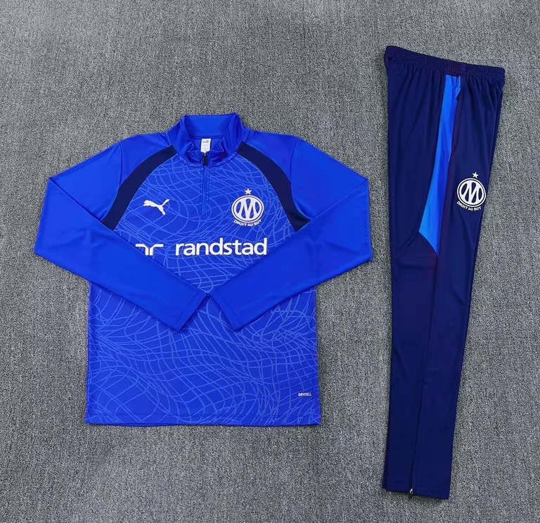 Chandal de entrenamiento Olympique de Marsella 26/27 azul (tallas adultos y niños)