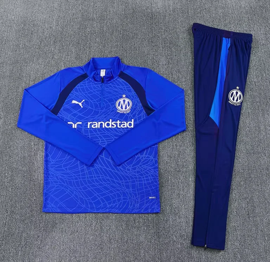 Chandal de entrenamiento Olympique de Marsella 26/27 azul (tallas adultos y niños)