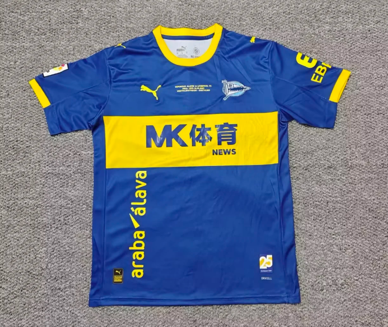 Camiseta Alaves 25/26 modelo retro (tallas S-4XL) jornada 31