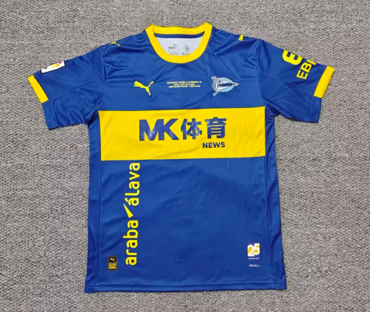 Camiseta Alaves 25/26 modelo retro (tallas S-4XL) jornada 31