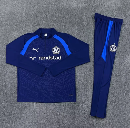 Chandal de entrenamiento Olympique de Marsella 26/27 azul oscuro (tallas adultos y niños)