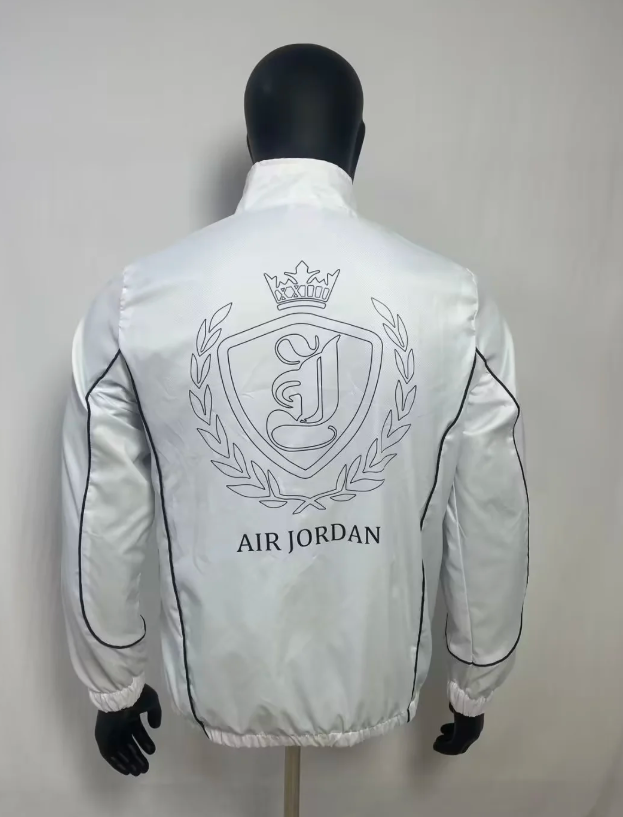 Chaqueta cortavientos Jordan blanca AJ (tallas S-XXL)