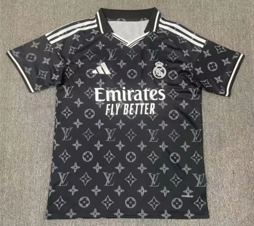 Camiseta Real Madrid 26/27 negro version LV (tallas S-4XL)