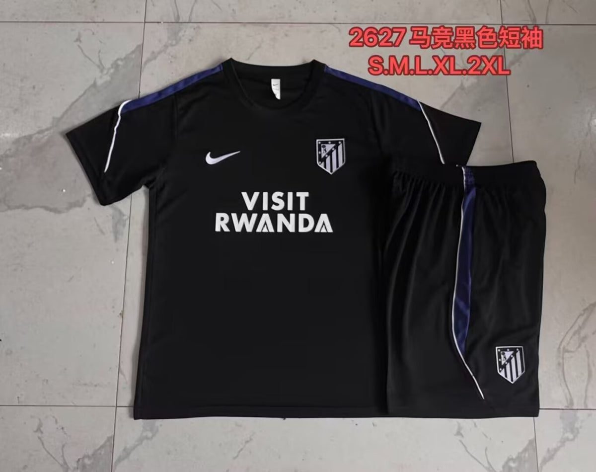 Conjunto Entrenamiento Atletico de Madrid 26-27 negro (tallas S-2XL)