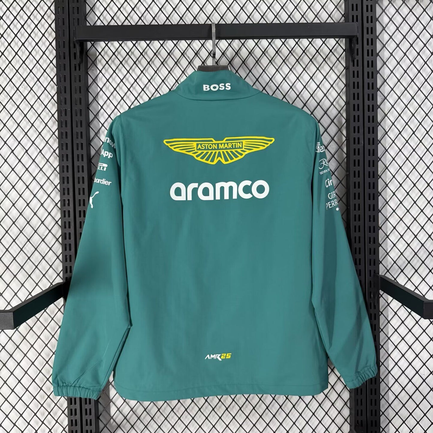 Chaqueta cortavientos Aston Martin verde (tallas S-3XL)