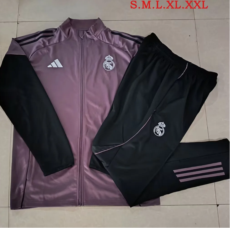 Chandal Real Madrid morado 25/26 (tallas adulto y niño)