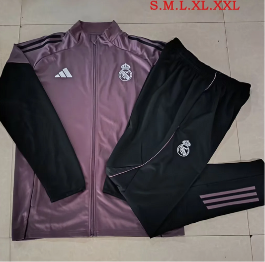 Chandal Real Madrid morado 25/26 (tallas adulto y niño)