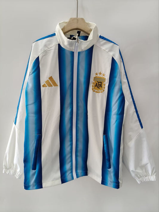 Chandal Cortavientos Argentina 2026 azul blanco (solo tallas S-XXL)
