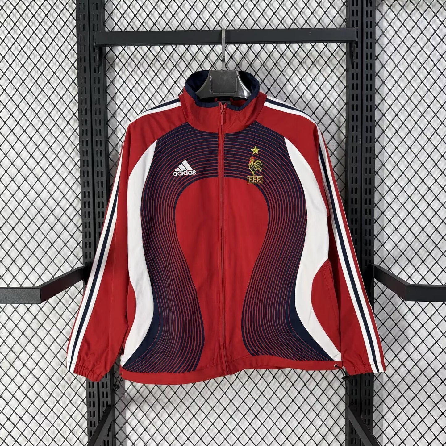 Chaqueta cortavientos rojo Francia 2006 (solo tallas S-XXL)