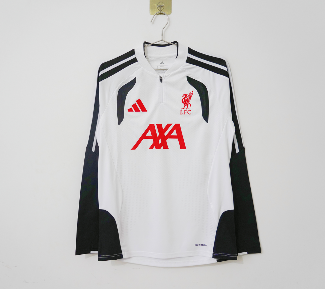 Sueter Liverpool 26-27 blanco con negro versión jugador (tallas S-XXL)