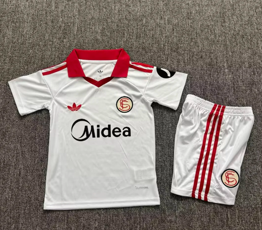 Equipacion Sevilla 25/26 modelo retro (tallas niños) jornada 31