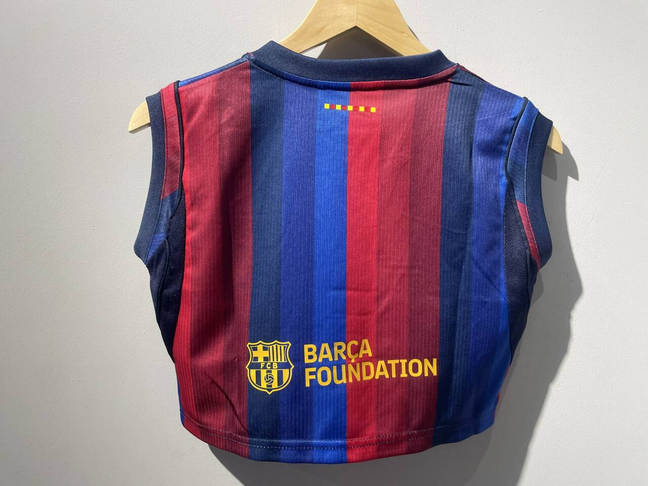 Crop de mujer Barcelona 26-27 Local (tallas S-XXL)