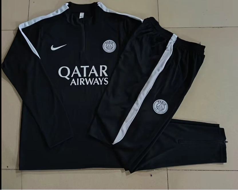 Chandal de entrenamiento Paris PSG negro (tallas adultos y niños)