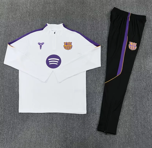 Chandal de entrenamiento Barcelona 26/27 blanco (tallas adultos y niños)