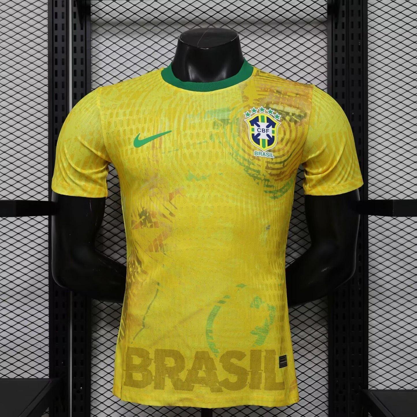 Camiseta Brasil 2026 amarillo especial version jugador (solo tallas S-XXL)